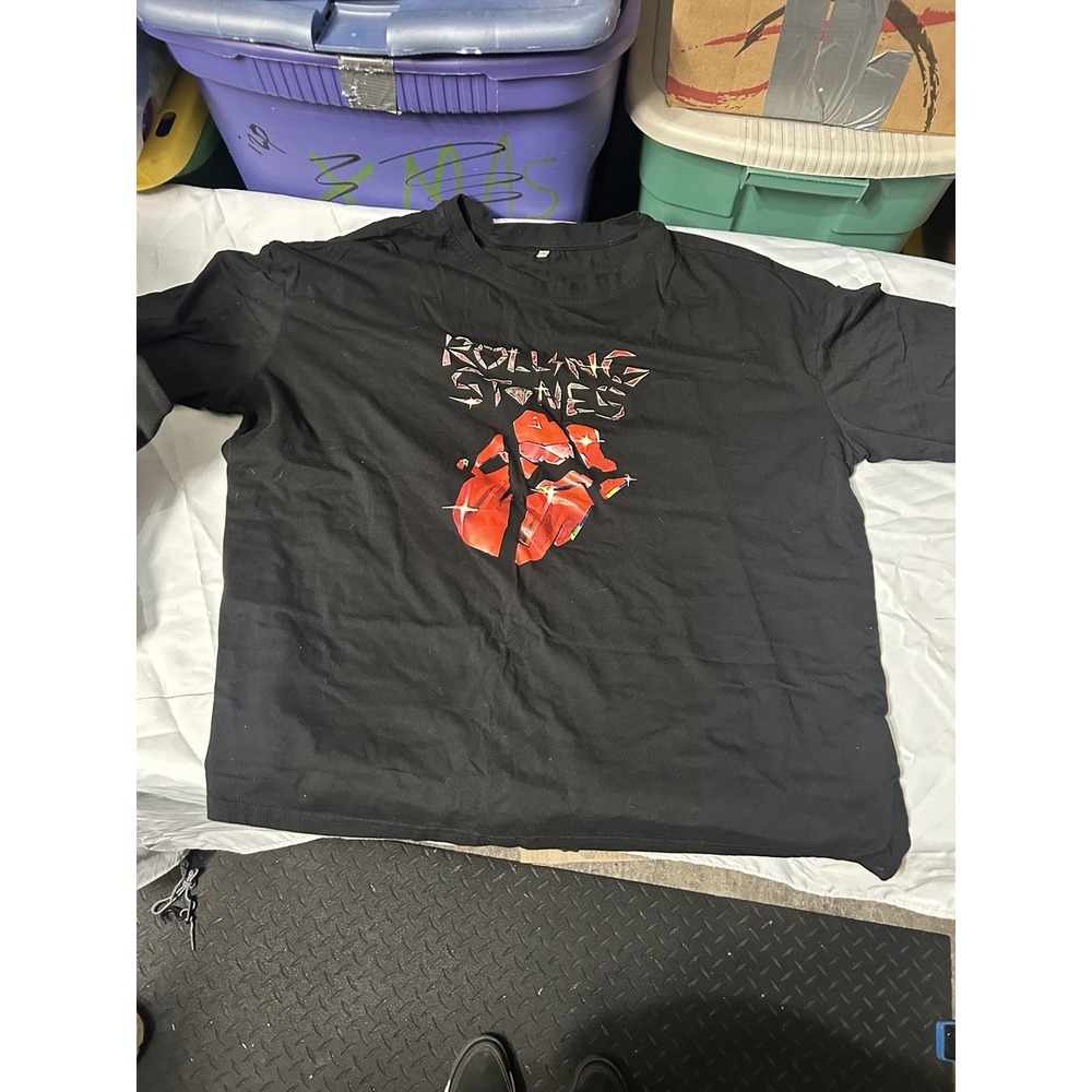 Rolling Stones Stones‎ Tour 24 Hackney Diamonds Black T-Shirt Size 2XL
